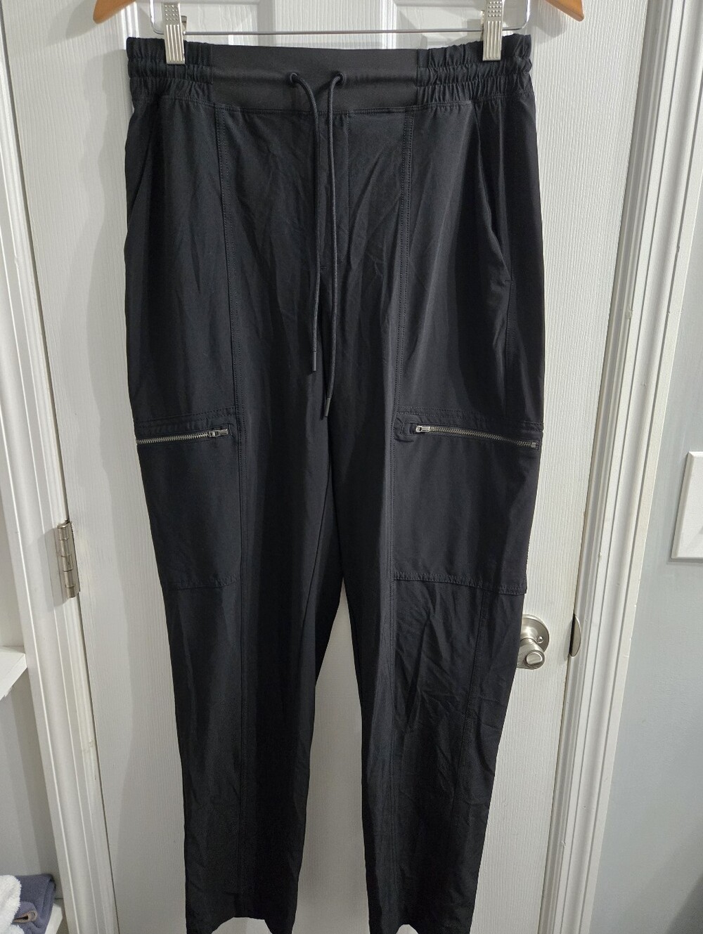 Athleta Go Far Travel Pant Sz 8 Tall black Pants NWOT